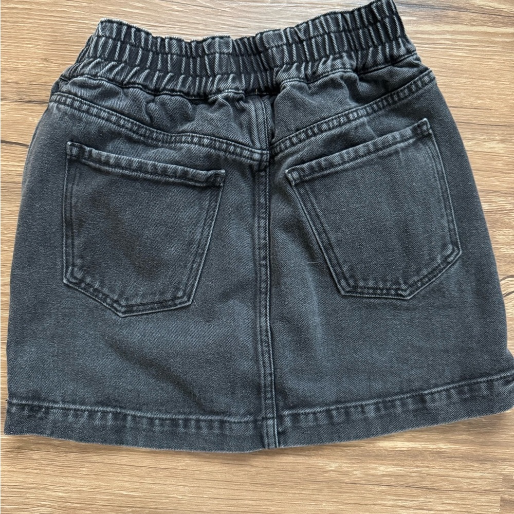 Black Denim Mini Skirt - Picture 4 of 4